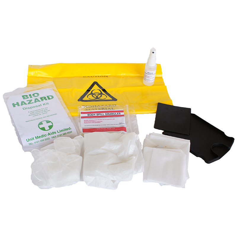 Biohazard Body Fluid Clean Up Kit Refill/1 Application Body Spills & Infection Control First