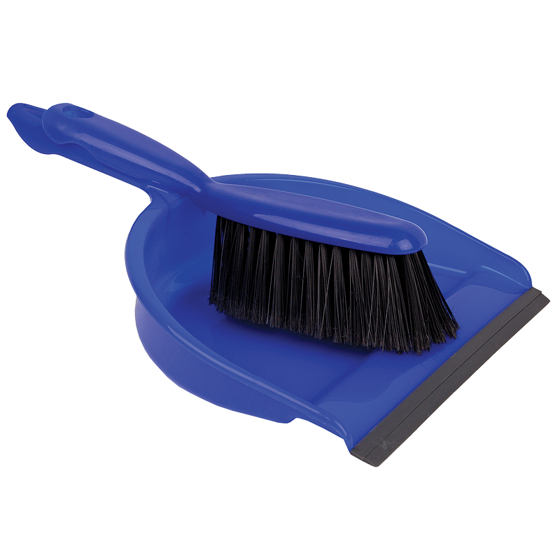 Dustpan & Brush Set-Soft  Blue
