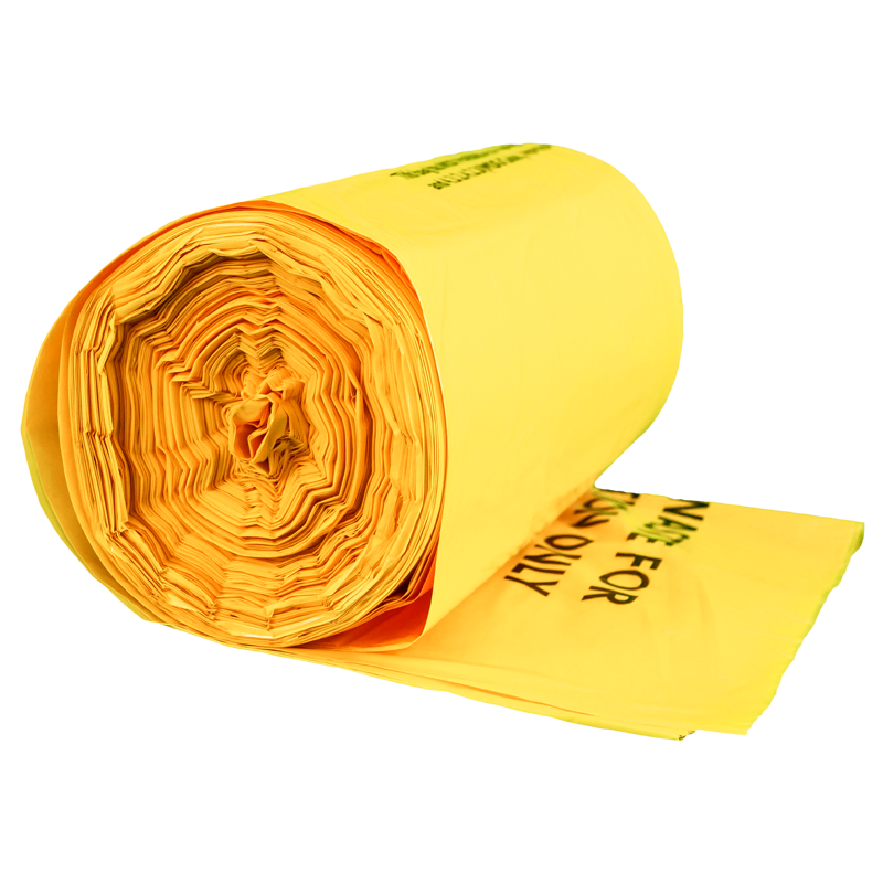 Clinical Waste Sacks Medium Duty 380/710 x 980mm / 15/28 x 39