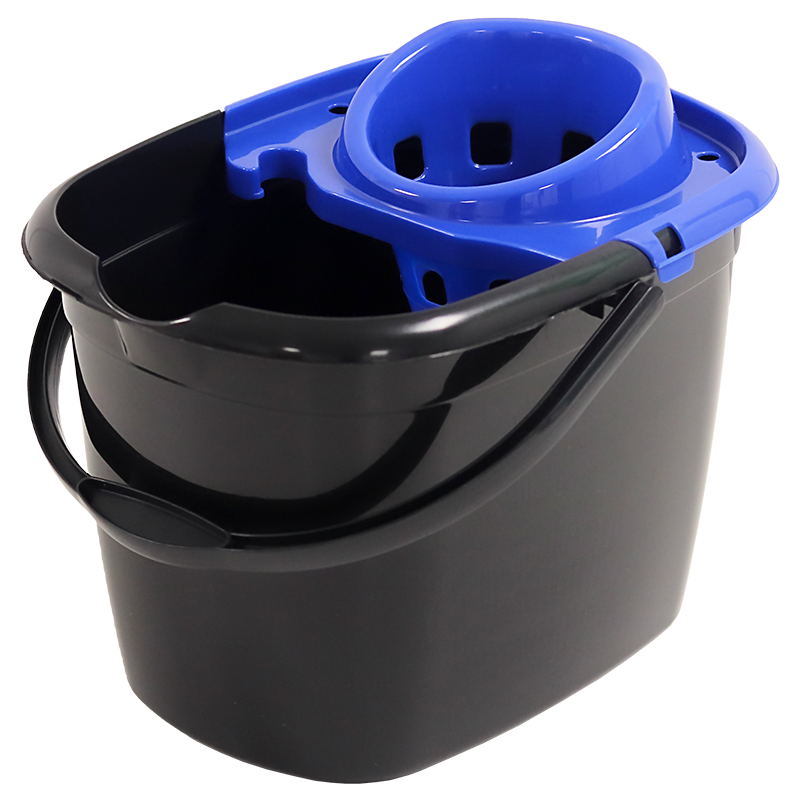 12L Rectangular Mop Strainer Bucket Blue
