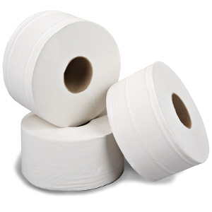 Mini Jumbo Toilet Roll 76mm Core Pure Tissue