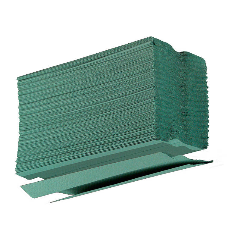 C-Fold Hand Towels 1 Ply Green