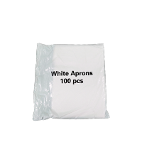 Aprons - Flat Packed Folded White