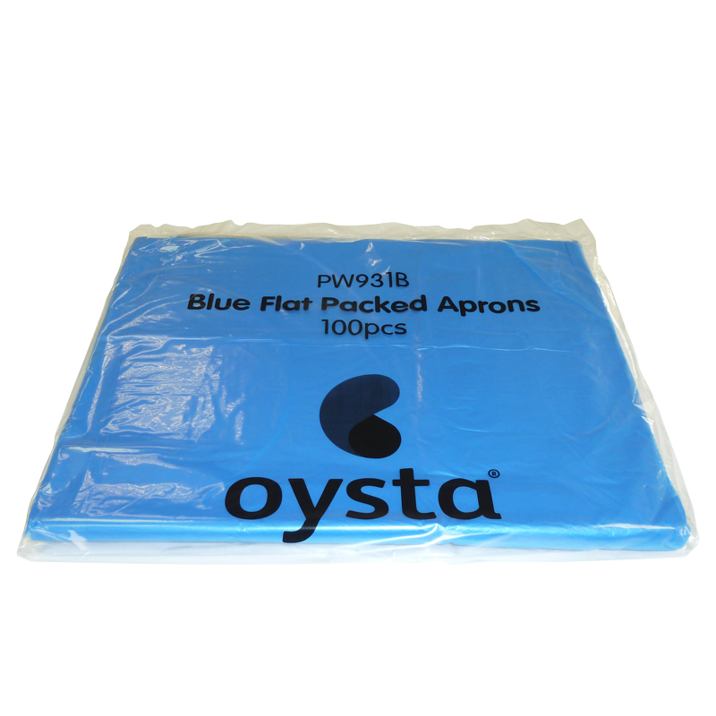 Oysta MD Polythene Aprons Blue