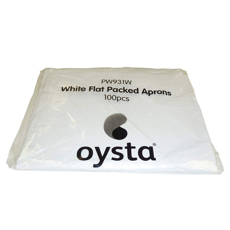 Oysta MD Polythene Aprons White