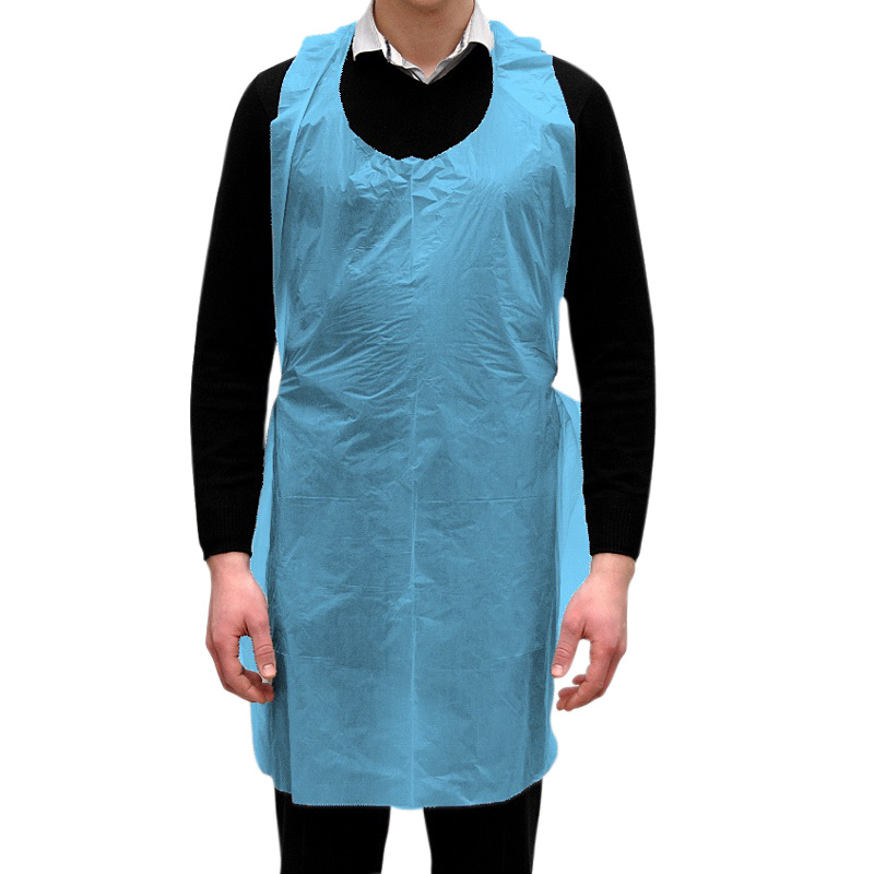 Premium HD Polythene Aprons Blue