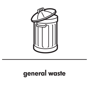 Recycling Sticker - General Waste