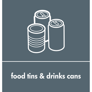 Recycling Sticker - Tins & Cans