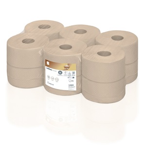 Mini Jumbo Toilet Roll 57mm Core Pure Soft