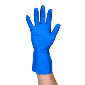 Rubber Gloves Blue Large