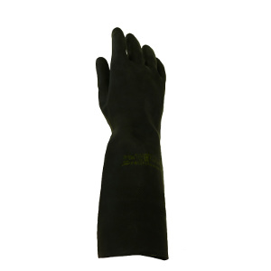 Black Latex H/D Gloves Large