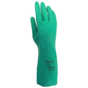 Green Nitrile Gloves Large