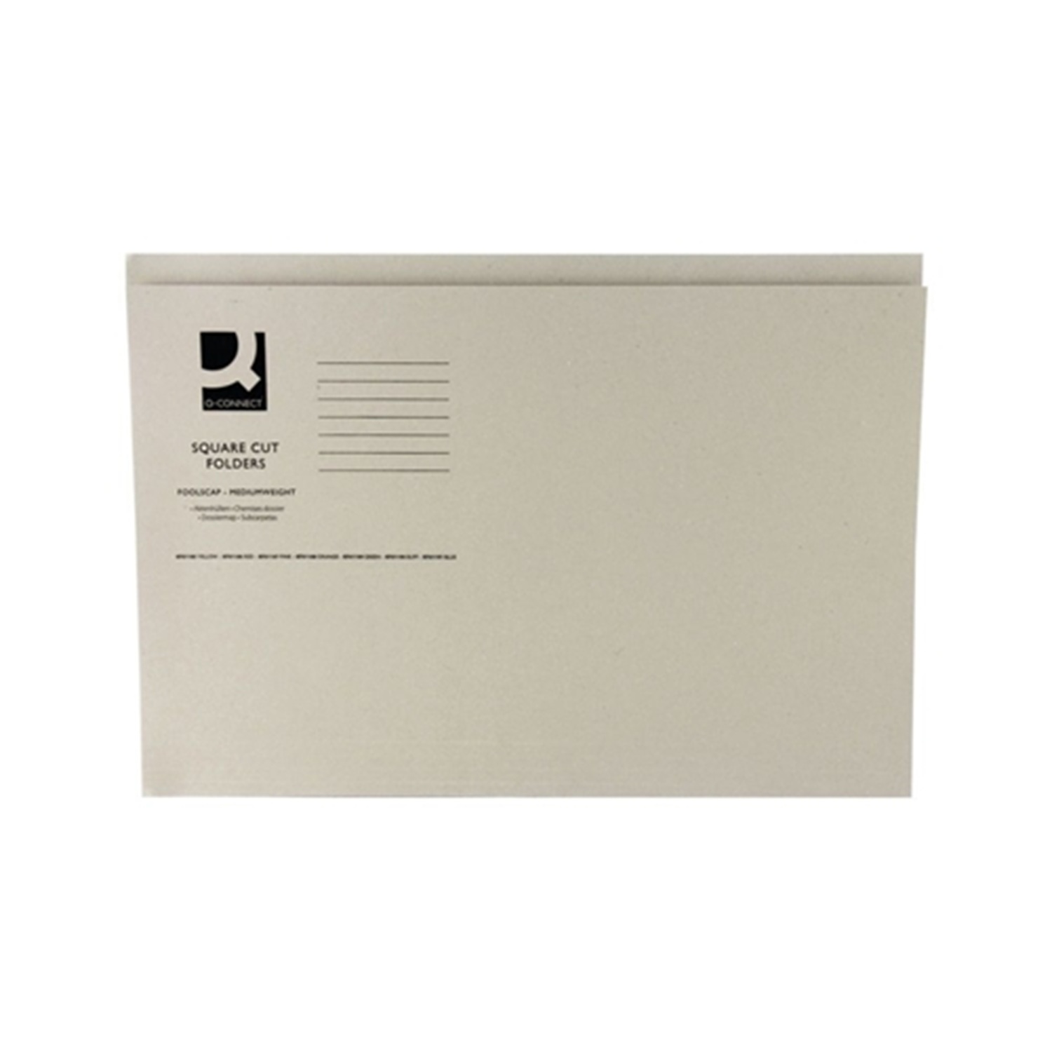 Square Cut Folder Foolscap Buff (pk 100)
